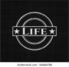 Emblema de pizarra de vida