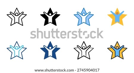 Life change icons set multiple style collection. Editable stroke 
