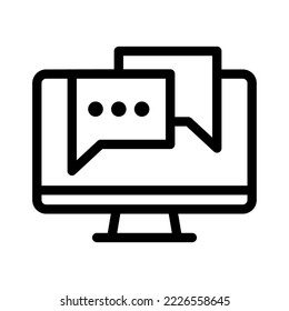 life chat line icon illustration vector graphic