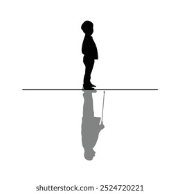 Life circle human silhouette vector