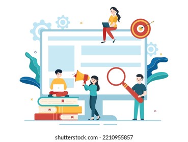 Life Coach for Consultation, Education, Motivation, Mentoring Perspective and Self Coaching in Template Hand Drawn Cartoon Flat Illustration