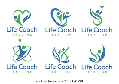 Modelo de design do logotipo Life Coach.