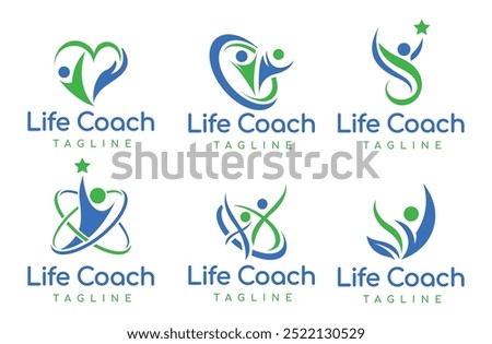 Life coach logo design template.