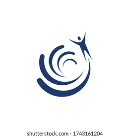 Life Coach Logo, Success Motivation Logo Concept, Therapy, Help, Career
