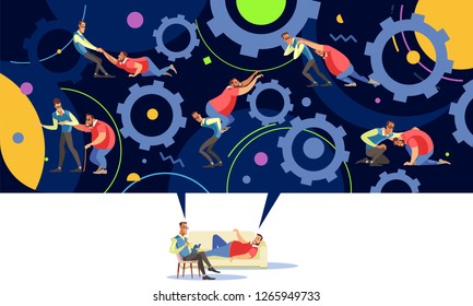 Life coach or personal development. psychology. concept mentoring