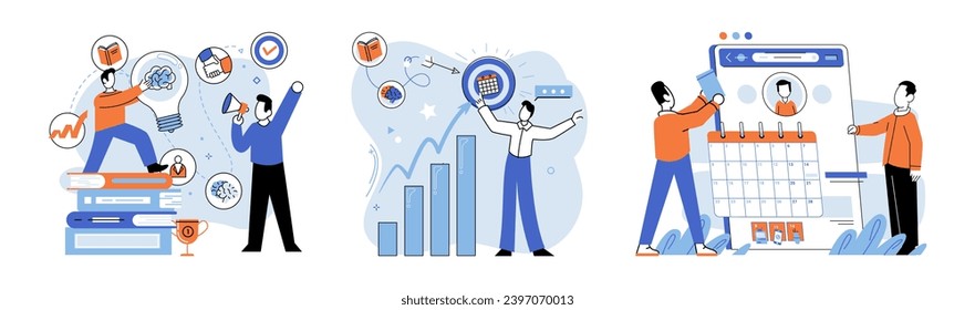 Life coach. Vector illustration. Life coaches provide valuable advice during significant life events The intelligence life coach can help you make wise decisions Inspiration from