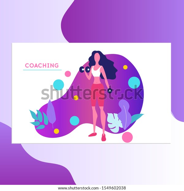 Life Coach Vector Illustration Coaching Concept Stock Vector (Royalty ...