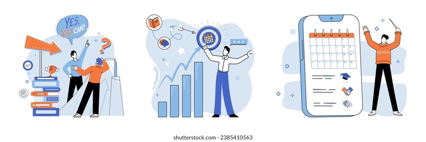 Entrenador de vida. Ilustración vectorial. La vida es oportunidades plenas esperando ser exploradas Un entrenador de vida puede ayudarte a liberar tu verdadero potencial El entrenador de vida guía puede convertir tus aspiraciones en realidad