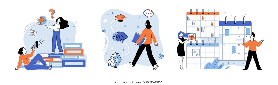 Entrenador de vida. Ilustración vectorial. Objetivos establecidos con guia entrenador de vida puede llevar a un progreso increíble Buscando consejo de vida el entrenador de vida puede abrir las puertas a la promoción de carrera El entrenador de vida de las enseñanzas puede dar forma