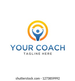 Life Coaching Advisory Management Service Logo Template