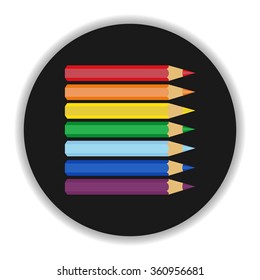 life color, crayons, logo shadow