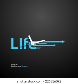 Life concept background design