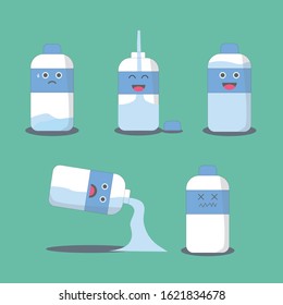life of cute bottle vector 