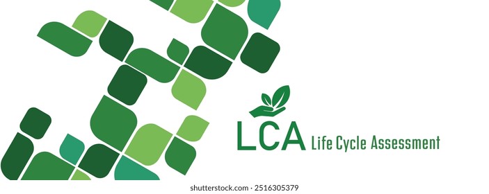 life cycle assessment sign on white background