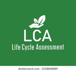 life cycle assessment sign on white background