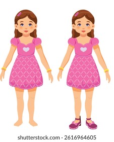 Life Cycle Girl Vector Illustration 