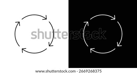 Life cycle icon vector sign symbol