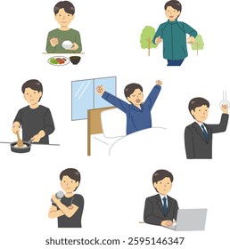 Life cycle illustration set : Vector