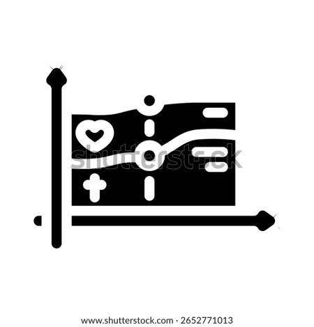 life death comparison graph mortality glyph icon vector. life death comparison graph mortality sign. isolated symbol illustration