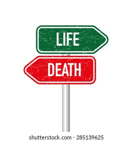 Life and death signpost