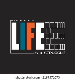 life design typography vector illustration for print t shirt