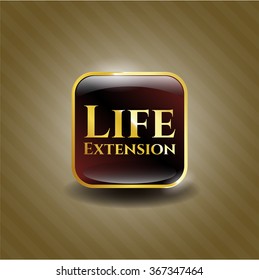 Life Extension gold emblem or badge