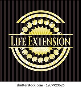 Life Extension gold shiny emblem