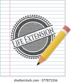 Life Extension pencil emblem