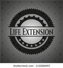 Life Extension retro style black emblem
