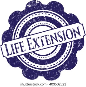 Life Extension rubber grunge stamp