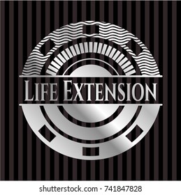 Life Extension silvery shiny emblem