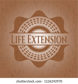 Life Extension wood emblem