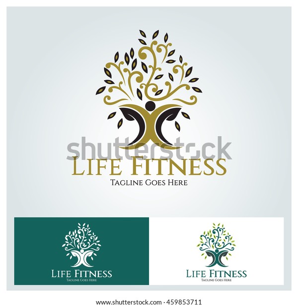 Life Fitness Logo Vector Design Element Stock Image Download Now