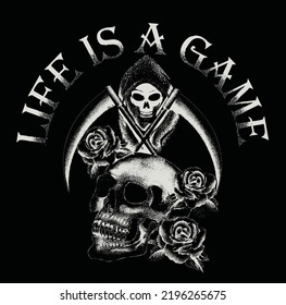 life is game skull