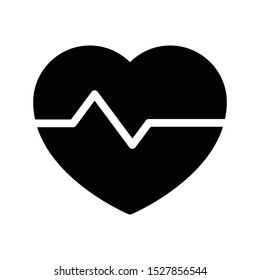 life glyph flat vector icon