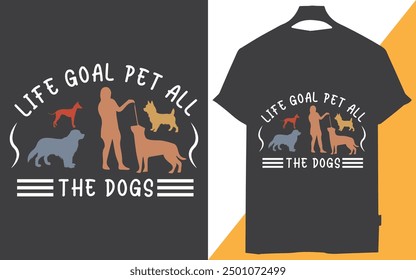 objetivo de la vida mascota todos los perros diseño de camiseta, no me puedes decir qué hacer no tienes mi diseño de camiseta de perro, mi pastor alemán es mi mejor amigo diseño de camiseta, solo una chica que ama el diseño de camiseta de perros,