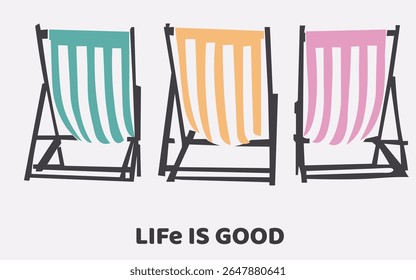 Life is good vector graphics