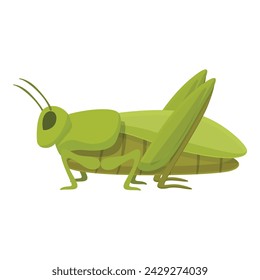 Life grasshopper icon cartoon vector. Mascot art. Migratory life bug