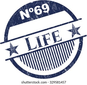 Life grunge stamp