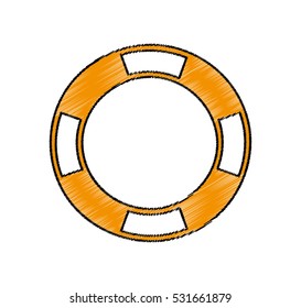 life guard float isolated icon vector illustration design