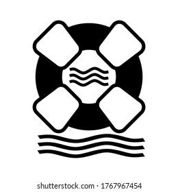 life guard icon or logo isolated sign symbol vector illustration - high quality black style vector icons

