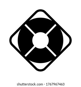 icono de protección de la vida o logotipo símbolo de signo aislado ilustración vectorial - iconos vectoriales de estilo negro de alta calidad
