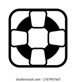life guard icon or logo isolated sign symbol vector illustration - high quality black style vector icons
