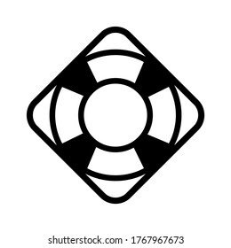 icono de protección de la vida o logotipo símbolo de signo aislado ilustración vectorial - iconos vectoriales de estilo negro de alta calidad

