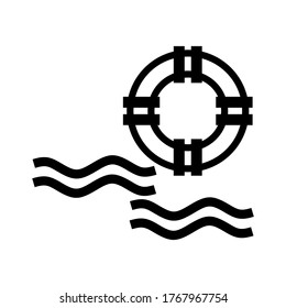 life guard icon or logo isolated sign symbol vector illustration - high quality black style vector icons
