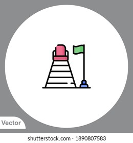 Life guard icon sign vector,Symbol, logo illustration for web and mobile
