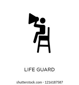 Life guard icon. Life guard symbol design from Summer collection. Simple element vector illustration on white background.