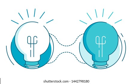 Life Hack, Tips & Tricks. Rounded Icons with Typography and Geometric Elements for Post or Article about Interesting Facts. Label for Blog, Social Media Vector illustration.