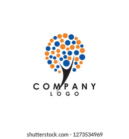 life happy people group logo design vector