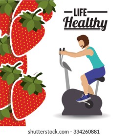 life health design, vector illustration eps10 graphic 
